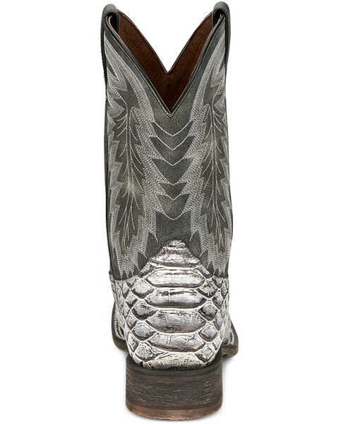 Image #5 - Nocona Men's Mescalero Rugged Snake Print Western Boots - Broad Square Toe, White, hi-res