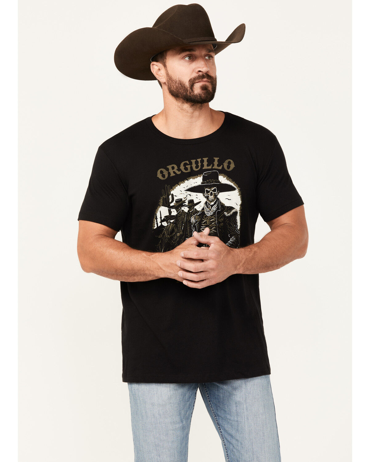 Image #1 - Moonshine Spirit Men's Orgullo Short Sleeve Graphic T-Shirt, Black, hi-res