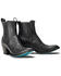Image #1 - Lane Women's Western Chelsea Booties - Round Toe, Jet Black, hi-res