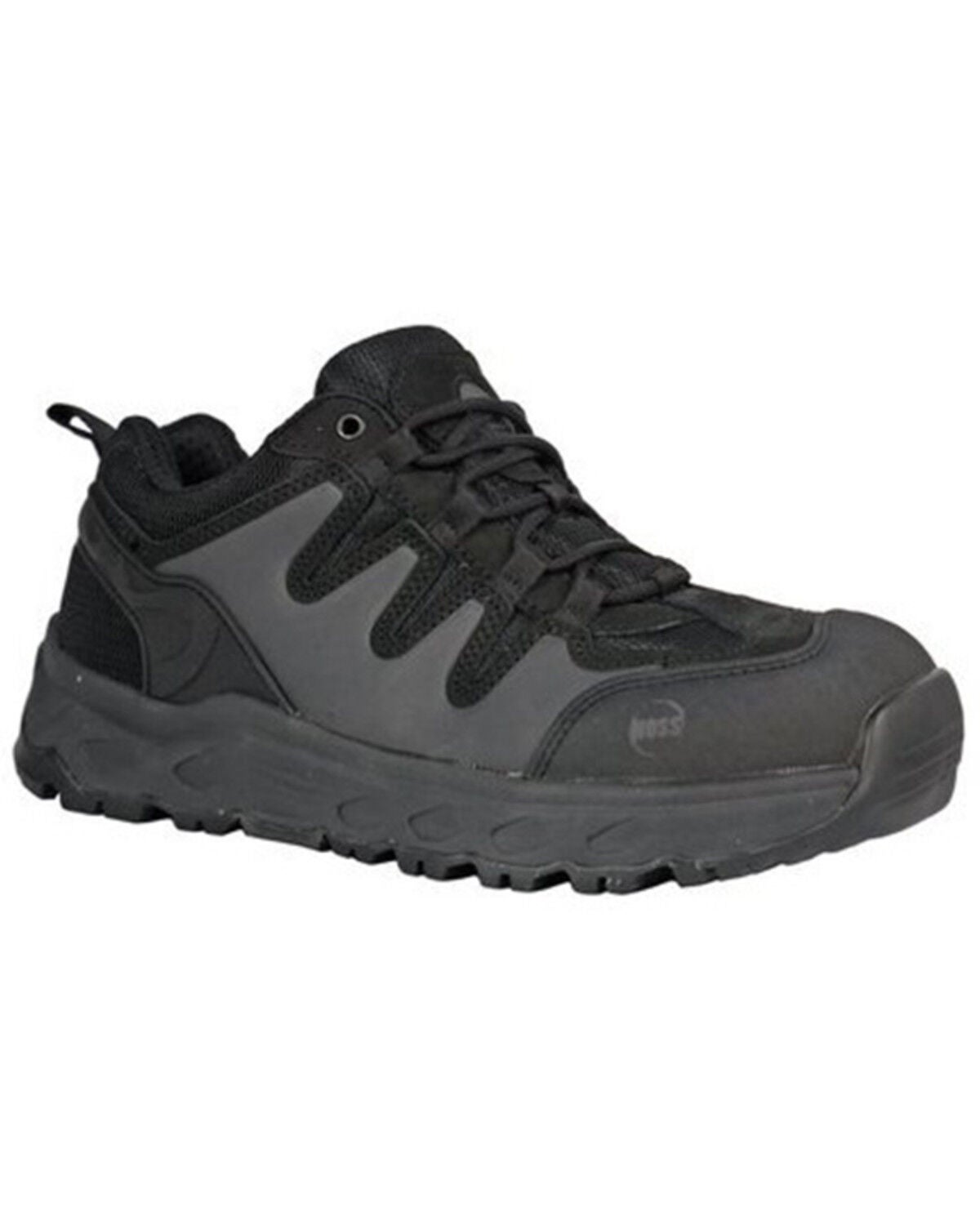 Hoss Men's Eric Lace-Up Work Boots - Aluminum Toe, Black, hi-res