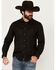 Image #1 - Pendleton Men's Canyon Solid Long Sleeve Snap Western Shirt, Black, hi-res