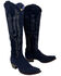 Image #1 - Old Gringo Women's Mayra Tall Western Boots - Snip Toe, Navy, hi-res