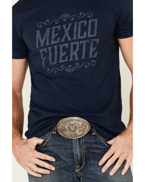 Cody James Men's Navy Mexico Fuerte Graphic T-Shirt , Navy, hi-res