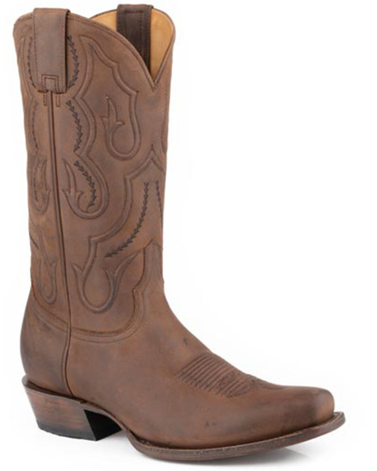 Image #1 - Stetson Men's Cassidy Western Boots - Snip Toe, Brown, hi-res