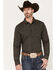 Image #1 - Gibson Men's Valley View Geo Print Long Sleeve Button Down Western Shirt, , hi-res