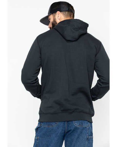 Image #3 - Carhartt Men's Loose Fit Midweight Logo Sleeve Graphic Hooded Sweatshirt, Black, hi-res