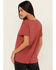 Image #4 - Panhandle Women's Rodeo Short Sleeve Graphic Tee, Red, hi-res
