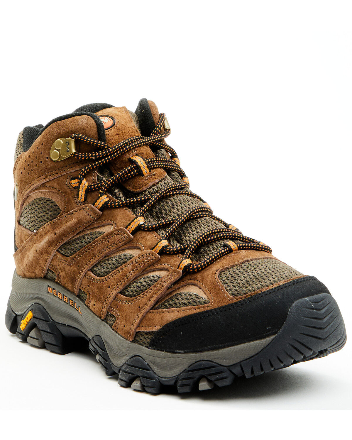 Image #1 - Merrell Men's Moab 3 Mid GORE-TEX® Hiker Work Boots - Soft Toe, Brown, hi-res