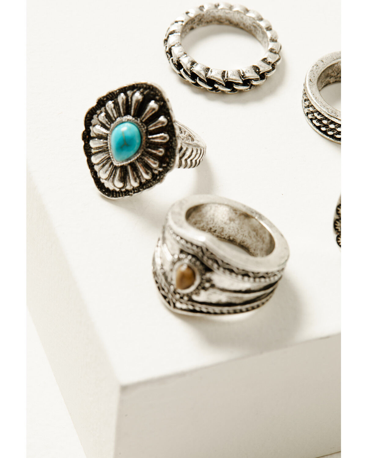 Image #2 - Idyllwind Women's Kimble Ring Set - 5 Piece, Silver, hi-res