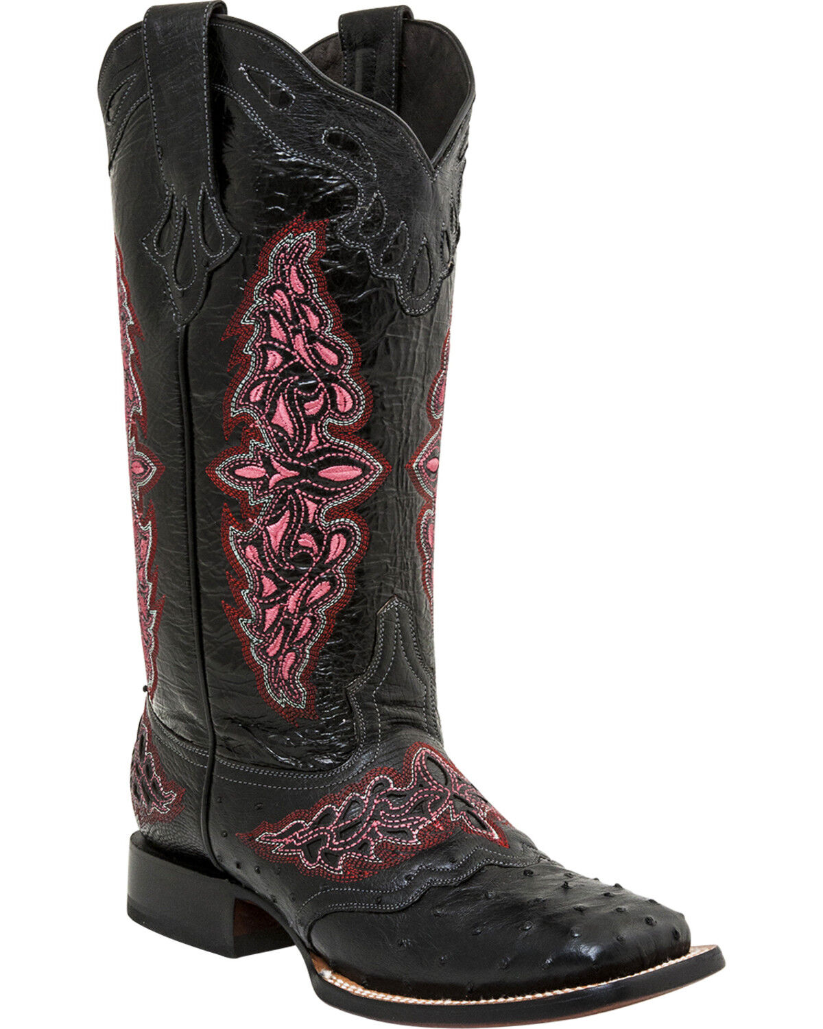 Quill Ostrich Boots - Square Toe