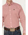 Image #3 - Cinch Men's Geo Print Long Sleeve Button-Down Western Shirt, Red, hi-res