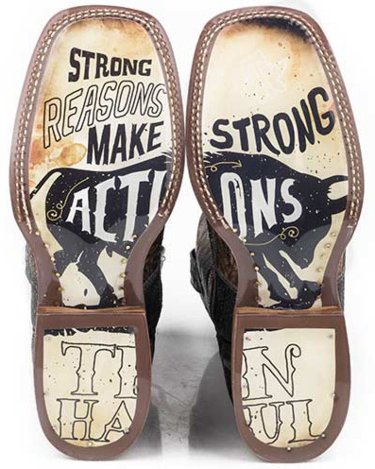 Image #2 - Tin Haul Men's No Bull Western Boots - Broad Square Toe, , hi-res