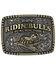 Image #1 - Dale Brisby Men's Bulls & Fools Attitude Belt Buckle, Silver, hi-res