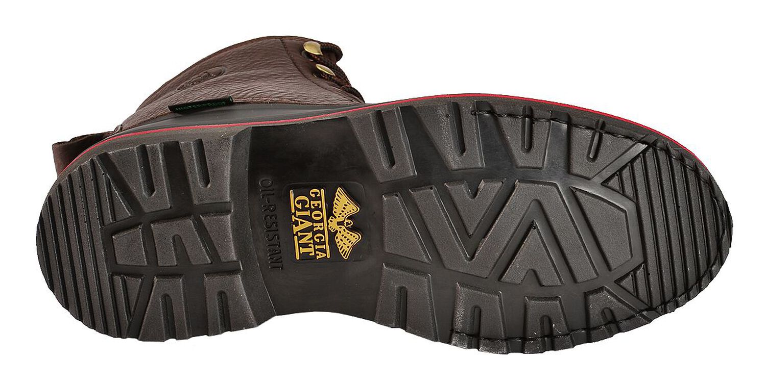 Image #5 - Georgia Boot Men's Mud Dog Waterproof 6" Lace-Up Work Boots - Steel Toe, Brown, hi-res