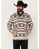 Image #1 - Rock & Roll Denim Men's Striped 1/4 Zip Pullover, Natural, hi-res