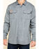 Image #4 - Hawx Men's FR Long Sleeve Woven Work Shirt, Silver, hi-res