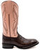 Image #2 - Ferrini Women's Kai Western Boots - Broad Square Toe, Chocolate, hi-res