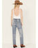 Image #3 - Cleo + Wolf Women's Astoria Medium Wash High Rise Straight Jeans, Medium Wash, hi-res