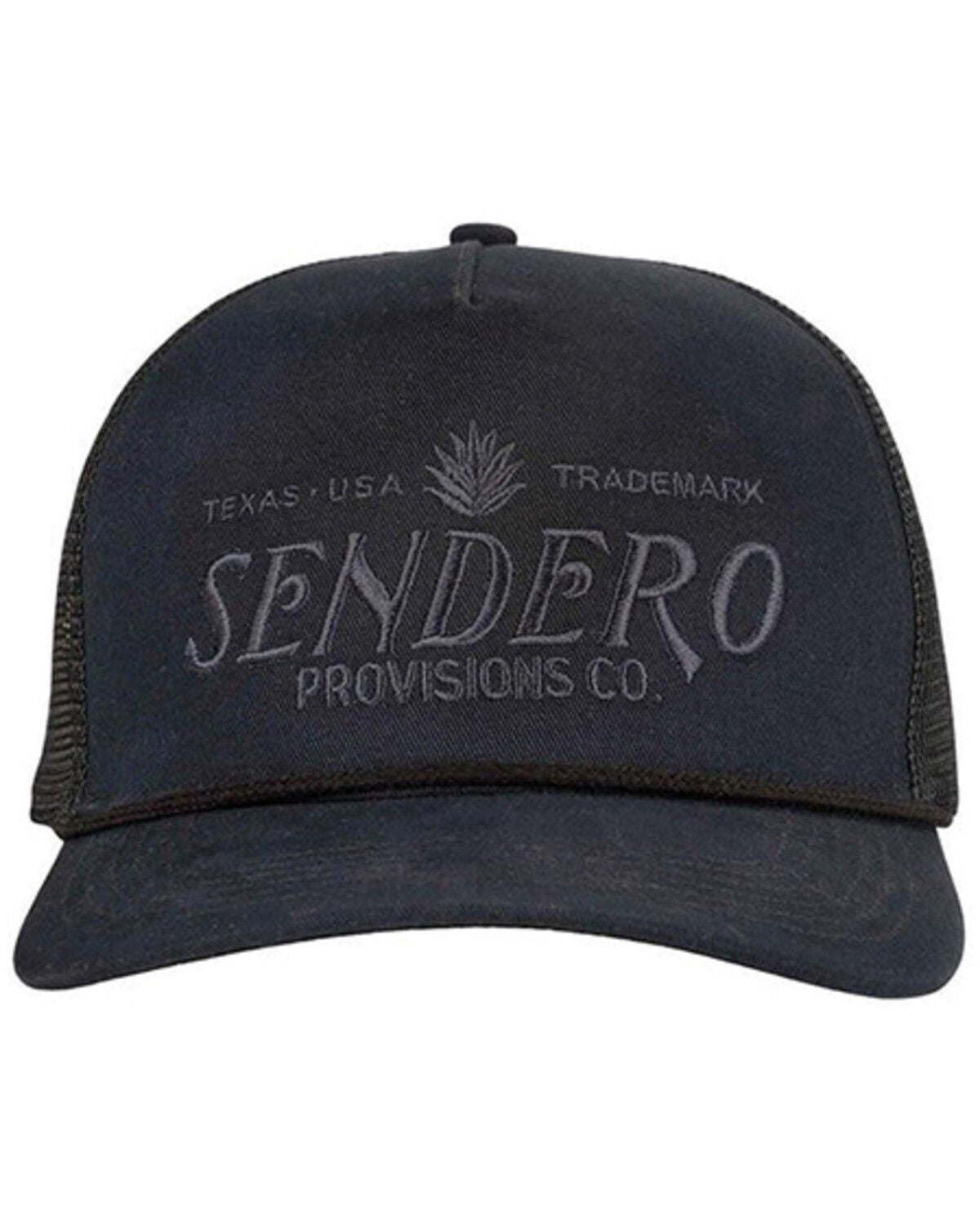 Image #2 - Sendero Men's Tonal Logo Ball Cap, Black, hi-res