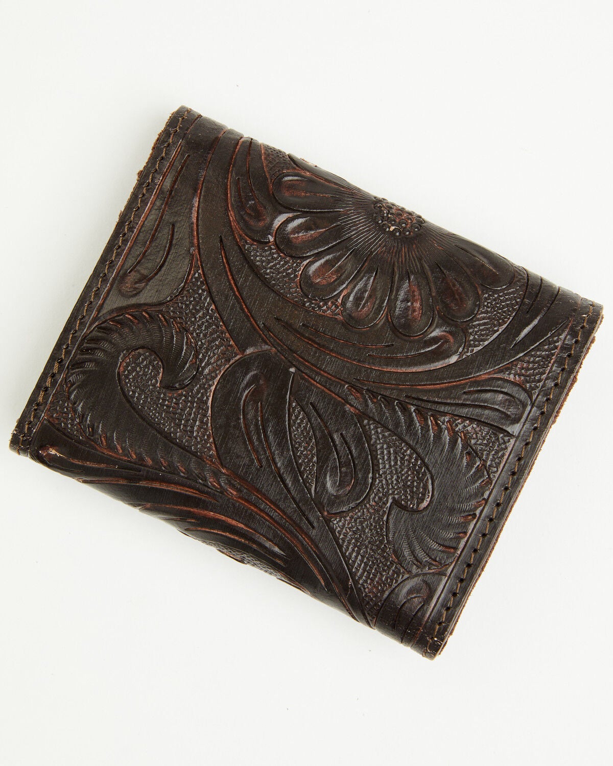 Image #3 - Shyanne Women's Briarwood Tooled Trifold Credit Card Wallet, Brown, hi-res