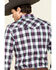 Rock 47 By Wrangler Men's Black Med Plaid Embroidered Long Sleeve Western Shirt , Black, hi-res