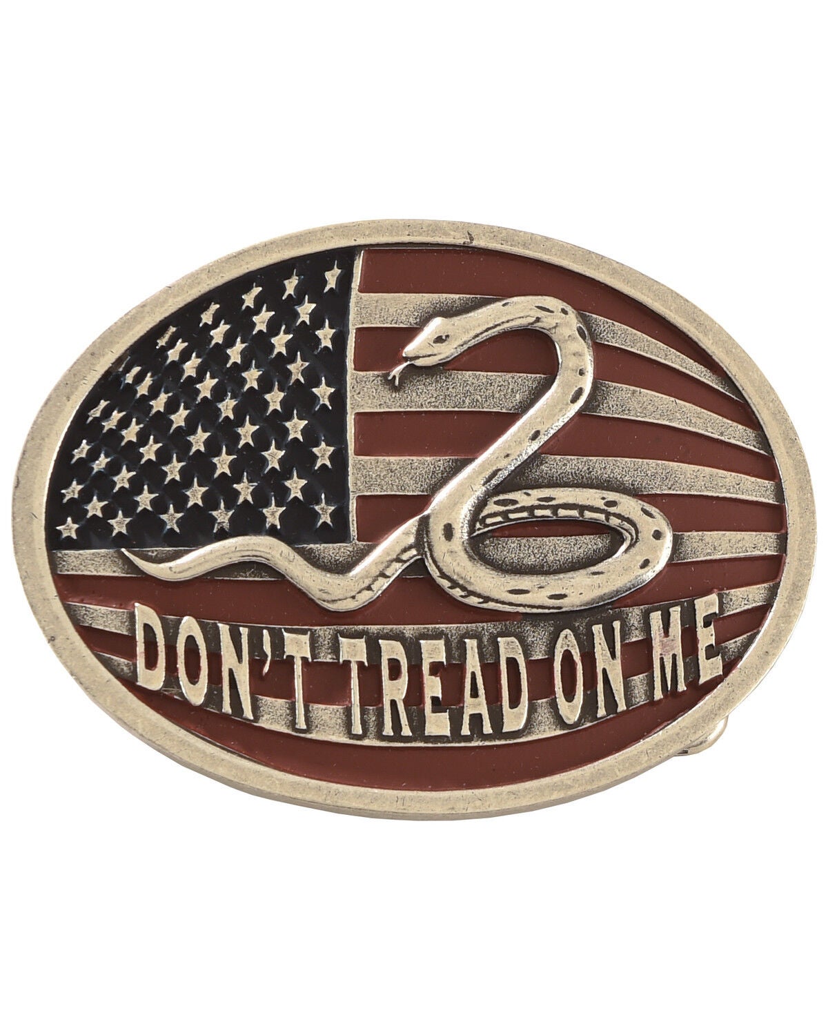 Cody James Men's Don't Tread on Me Belt Buckle, Multi, hi-res