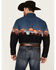 Image #4 - Panhandle Men's Scenic Border Long Sleeve Snap Western Shirt, Black, hi-res