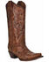 Image #1 - Circle G Women's Tan Embroidery Western Boots - Snip Toe, Tan, hi-res
