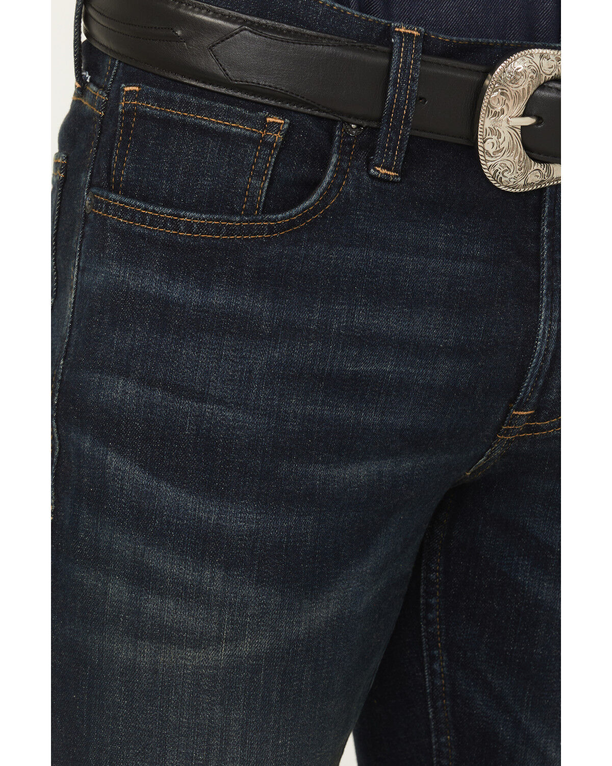 Image #2 - Cody James Black 1978® Men's Dexter Dark Wash Slim Bootcut Stretch Denim Jeans, Dark Wash, hi-res