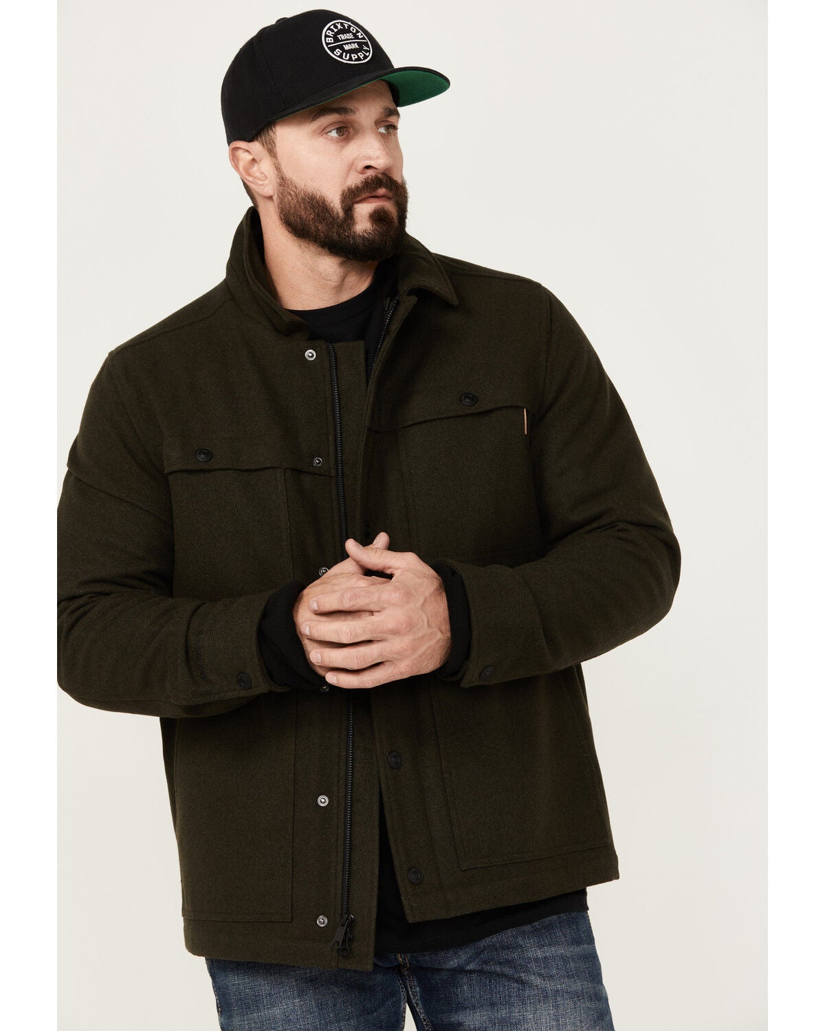 Brothers and Sons Men's Franklin Wool 2 in 1 Jacket, Dark Brown, hi-res