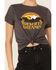Cut & Paste Women's Charcoal Desert Dreamin Graphic Tee , Charcoal, hi-res