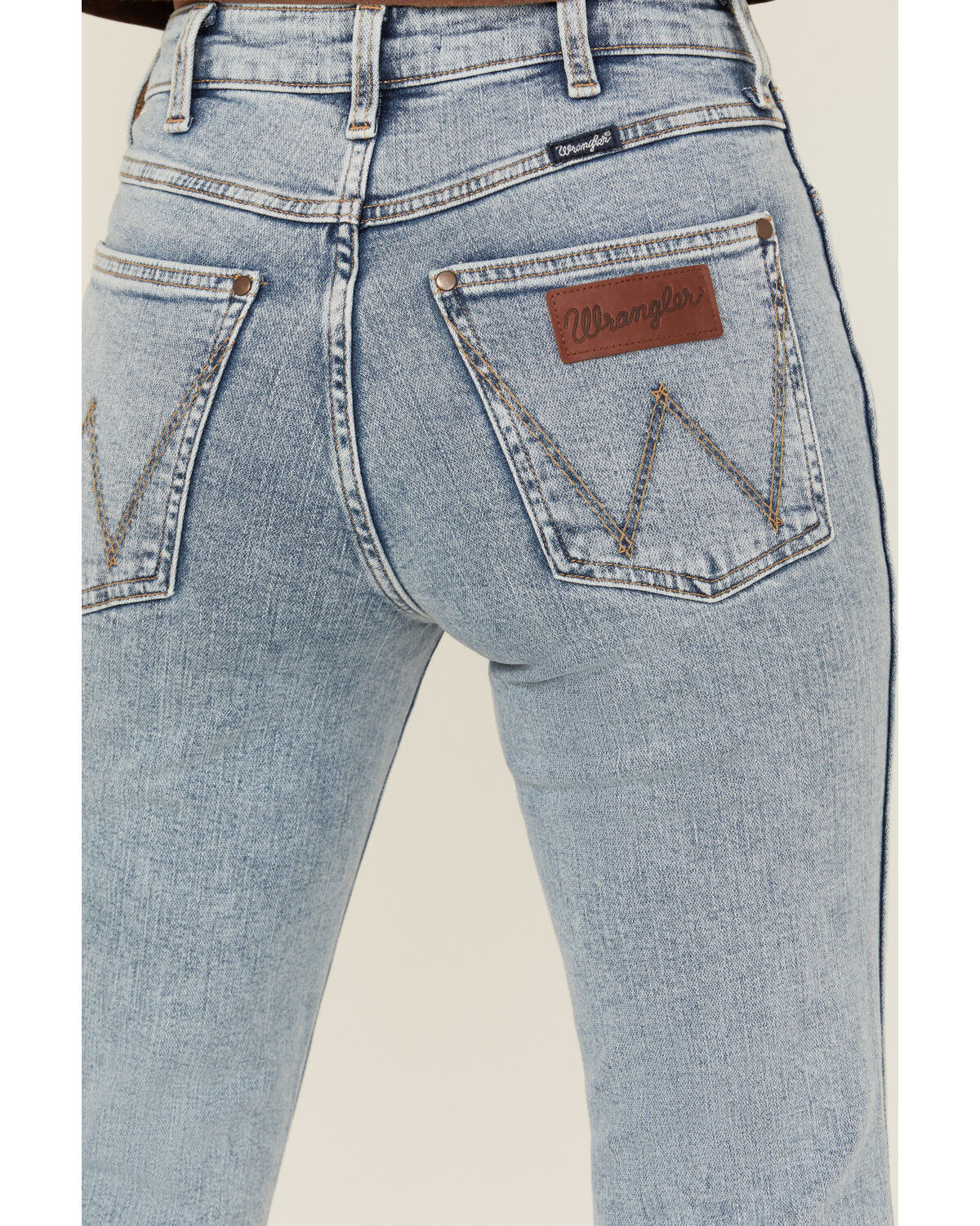 Image #4 - Wrangler Retro Women's Giovanni Light Wash High Rise Flare Stretch Denim Jeans, Light Wash, hi-res