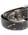 Image #4 - Shyanne Women's Tooled Floral Cut Out Underlay Western Belt , Black, hi-res