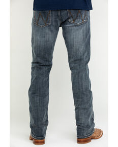 Wrangler Retro Men's Gunter Grey Tint Stretch Slim Bootcut Jeans , Blue, hi-res
