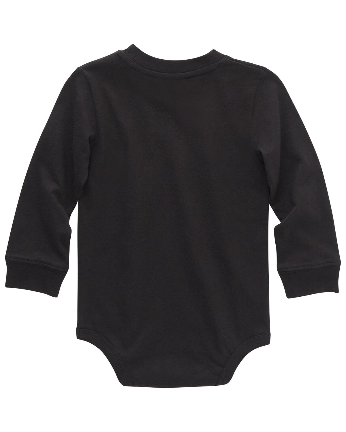 Image #2 - Carhartt Infant Boys' Logo Pocket Long Sleeve Onesie, Black, hi-res