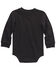 Image #2 - Carhartt Infant Boys' Logo Pocket Long Sleeve Onesie, Black, hi-res