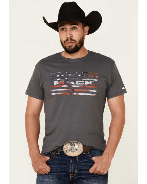 H3 Sportgear Men's Mack Americana Graphic T-Shirt , Grey, hi-res