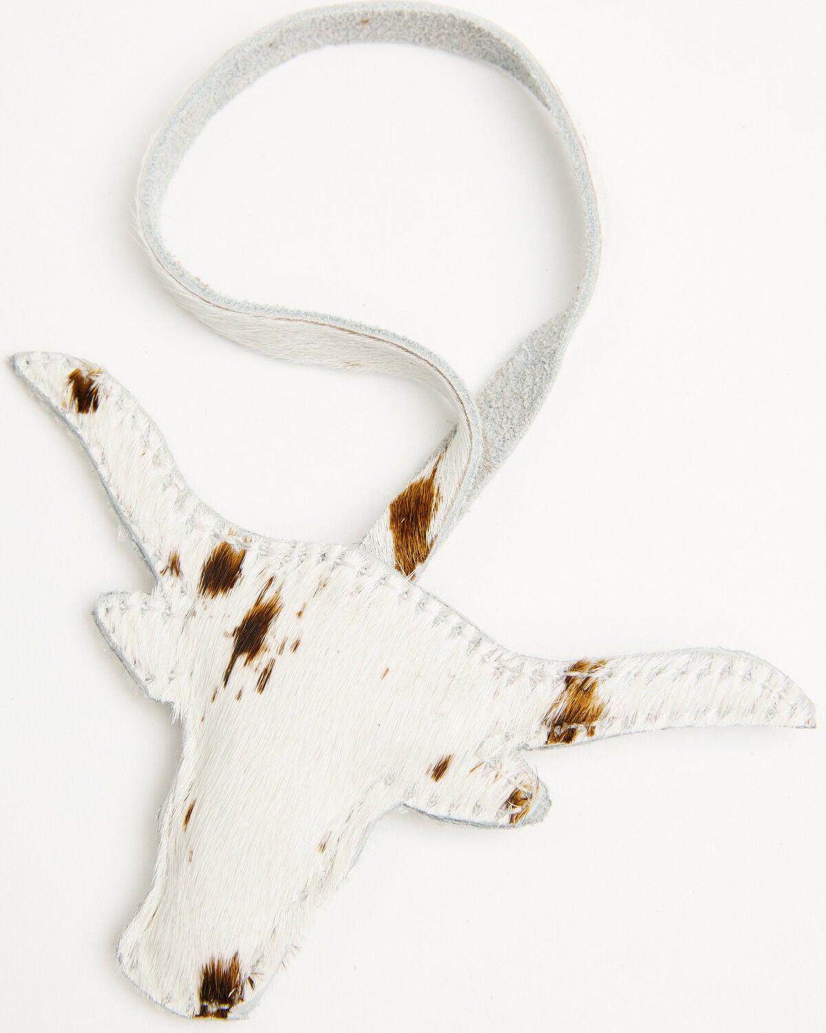 Image #3 - Shyanne Steer Head Cowhide Bag Charm, Brown, hi-res