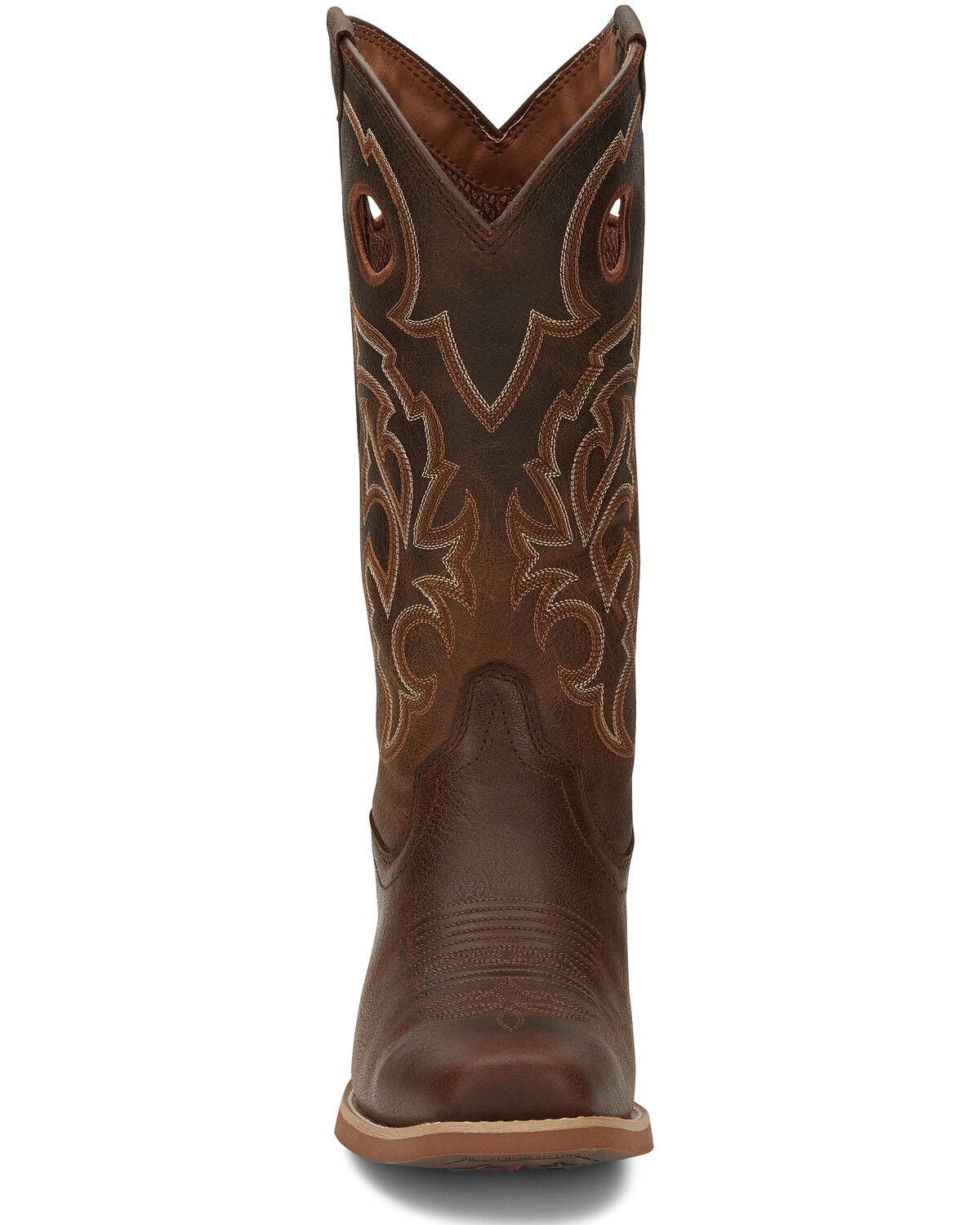 Image #5 - Justin Men's Puncher Brown Western Boots - Broad Square Toe, , hi-res
