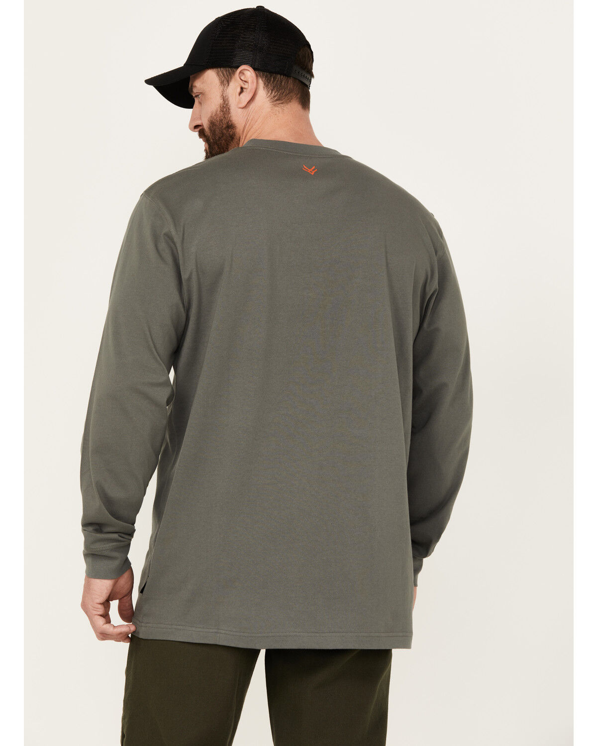 Image #4 - Hawx Men's Long Sleeve Graphic Work T-Shirt, Charcoal, hi-res