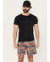Image #1 - Ariat Men's US Flag Print Tek Shorts, Multi, hi-res