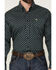 Image #3 - Cinch Men's Geo Print Long Sleeve Button-Down Western Shirt, Black, hi-res