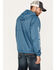 Image #4 - Brixton Men's Claxton Crest Logo Graphic Hooded Zip Jacket, Bright Blue, hi-res