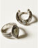Image #3 - Shyanne Women's Soleil Squash Blossom Ring Set - 5 Piece, Silver, hi-res