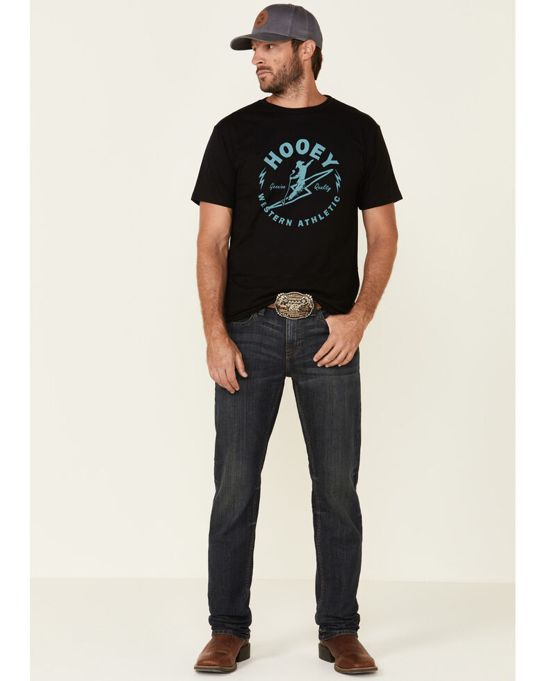 HOOey Men's Black Electric Cowboy Graphic T-Shirt , Black, hi-res