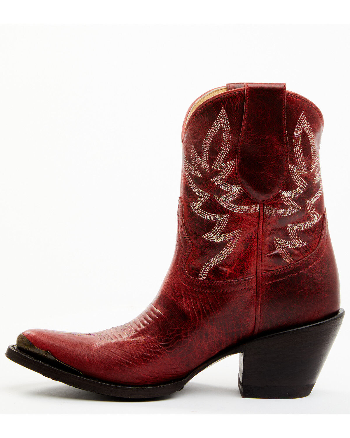 Image #3 - Idyllwind Women's Wheels Western Booties - Round Toe, Red, hi-res