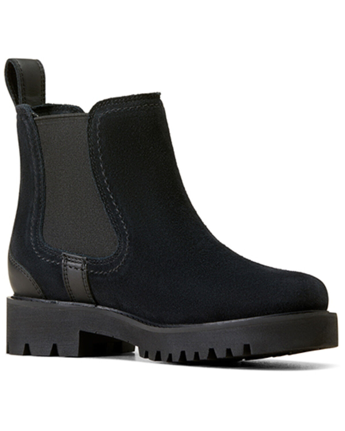 Image #1 - Ariat Women's Wexford Lug Waterproof Chelsea Boots - Round Toe, Black, hi-res