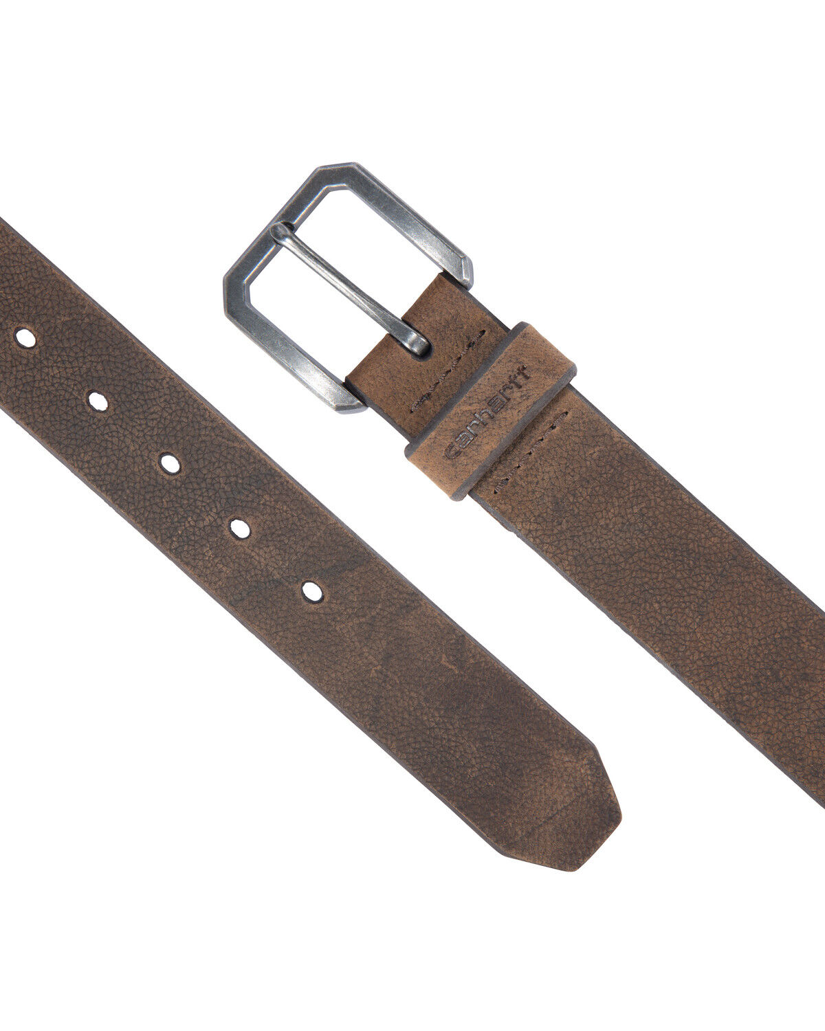 Image #2 - Carhartt Men's Saddle Leather Work Belt, Brown, hi-res