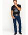 Gibson Men's Bonanza Prewashed Regular Fit Denim Jeans , Dark Blue, hi-res