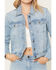 Image #3 - Shyanne Women's Boise Light Wash Stretch Denim Jacket, Light Wash, hi-res